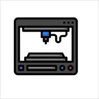A computer screen with a blue and black image vector