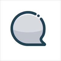 A speech bubble icon on a white background vector