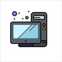 Computer icon illustration vector