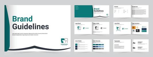 Brand Guidelines Template, Brand Guidelines design vector