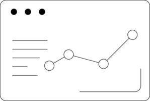 Analytics Line Icon vector