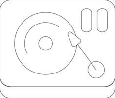 Vinyl PLayer Line Icon vector