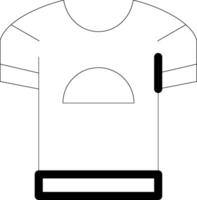 Tshirt Line Icon vector