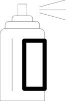 Spray Can Line Icon vector