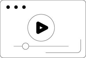 Clip Line Icon vector