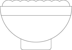 Salad Line Icon vector