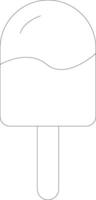 Ice Lolly Line Icon vector