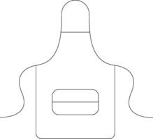 Apron Line Icon vector