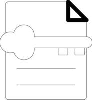 Keyword Line Icon vector