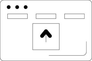 Drag And Drop Line Icon vector