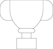 Trophy Line Icon vector
