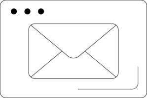 Email Line Icon vector