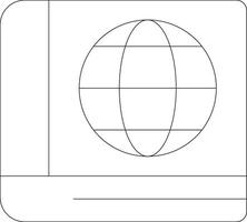 Encyclopedia Line Icon vector