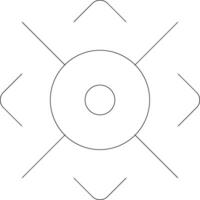 Target Line Icon vector