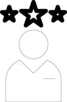 Customer Review Line Icon vector