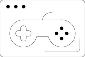 Game Line Icon vector