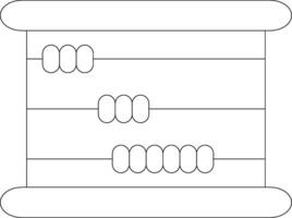 Abacus Line Icon vector