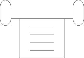 Scroll Line Icon vector