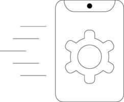 App Development Line Icon vector