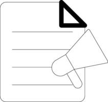 Content Line Icon vector