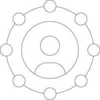 Affiliaed Marketing Line Icon vector