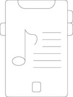 Smartphone Line Icon vector