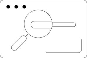 Search Line Icon vector