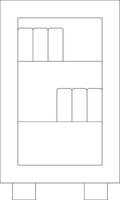 Library Line Icon vector