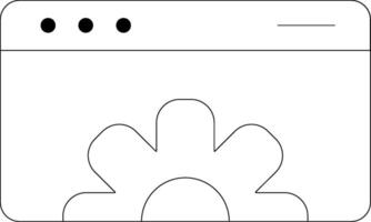 Web Optimization Line Icon vector