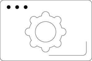 Web Setting Icon vector