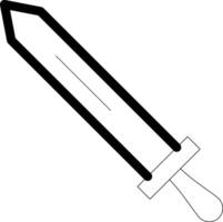 Sword Line Icon vector