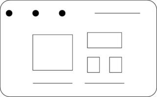 Responsive Design Line Icon vector