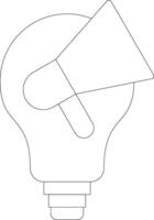 Idea Line Icon vector