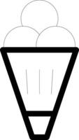 Ice Cream Line Icon vector