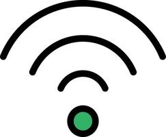 Wifi Line Filled Icon vector