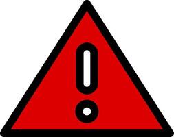 Faild Line Filled Icon vector