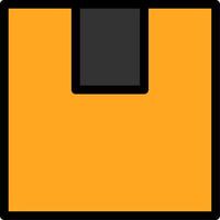 Box Line Filled Icon vector