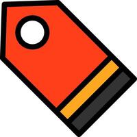 Discount Line Filled Icon vector