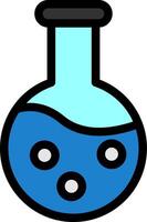 Flask Line Filled Icon vector