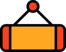 Tag Line Filled Icon vector