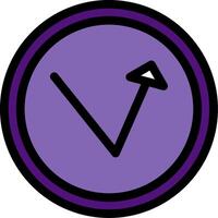 Bounce Line Filled Icon vector