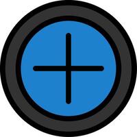 Add Line Filled Icon vector