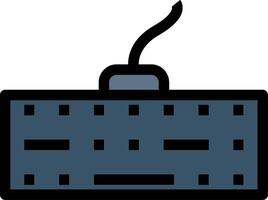 Keyboard Line Filled Icon vector