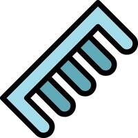 Comb Line Icon vector