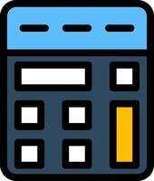 Calculator Line Icon vector