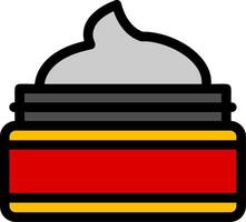 Cream Line Icon vector