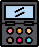 Eye Shadow Line Icon vector