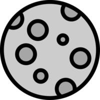 Moon Line Icon vector