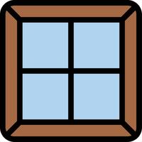 Window Line Icon vector