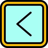 Left Line Icon vector